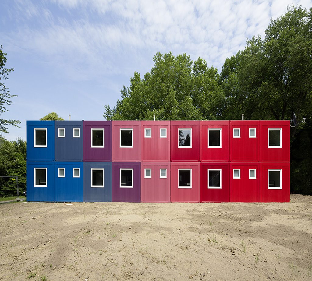 Stadtbau Pforzheim - Bauprojekte Bildergalerie - Containeranlagen Asylunterkunft