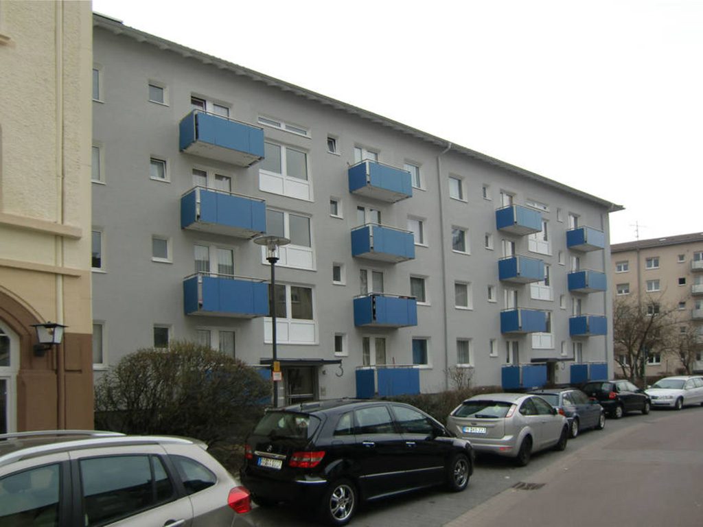 Stadtbau Pforzheim - Bauprojekte Bildergalerie - Obere Augasse 3+5 (Balkonsanierung + Fassadenanstrich)