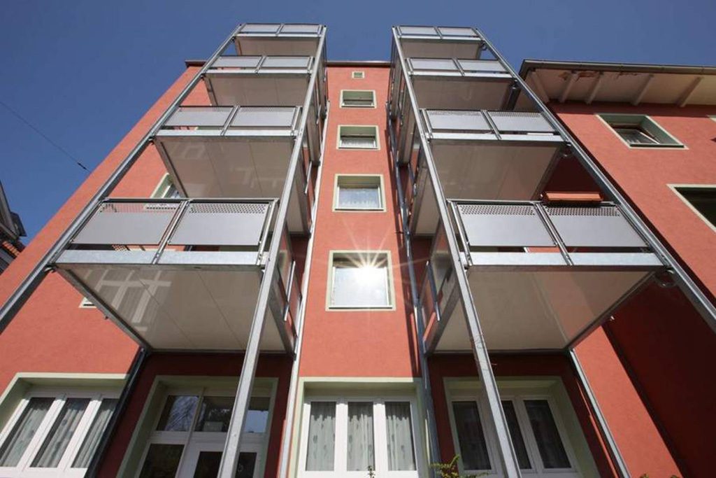Stadtbau Pforzheim - Bauprojekte Bildergalerie - Oranierstraße 16-36, 118 Mietwohnungen, 2 Gewerbeeinheiten
